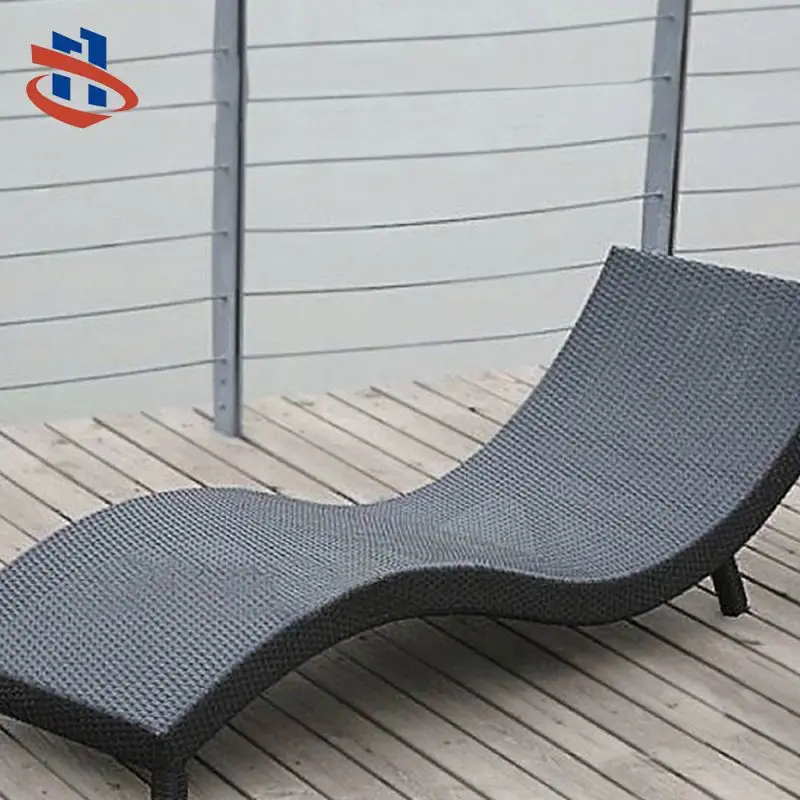 Sunbed Outdoor Furniture Poolside Sun Lounger Modern Outdoor Furniture Chair Bed Manufacturer Customized Rattan Wicker Beach