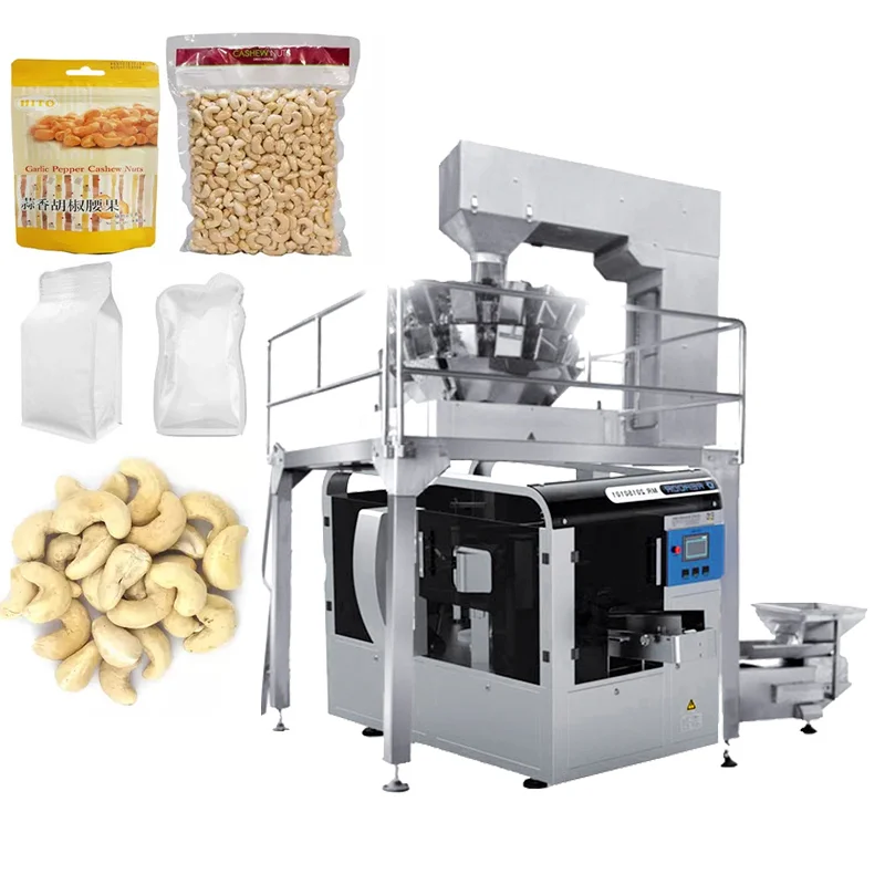 Automatic stand up pouch filling nuts almond packaging machine mast kernel groundnut packing machine and counting
