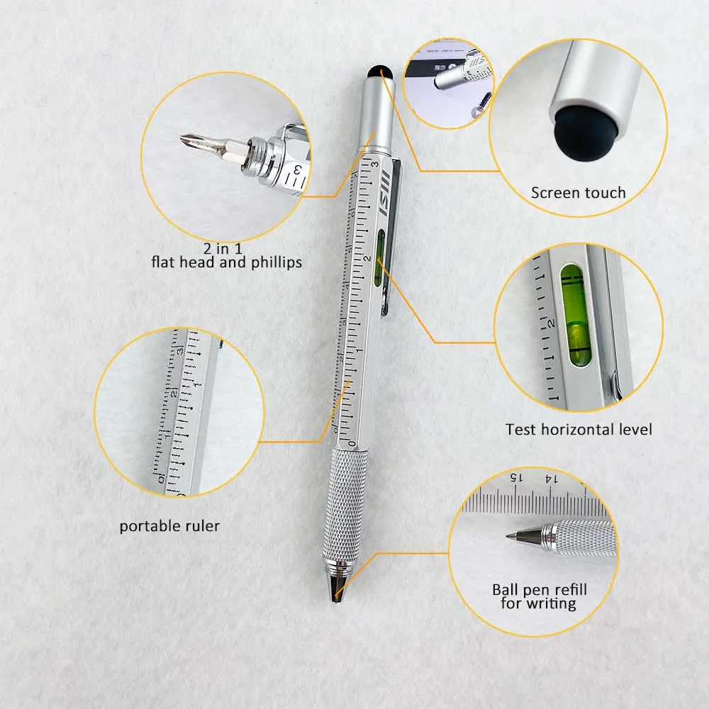 GemFully Jiangxi pen от производителя многофункциональная ручка 6 в 1 с отверткой