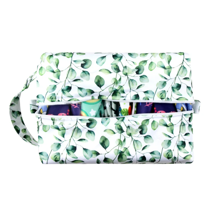 Waterproof Washable Wet Bag Baby Large Hanging Wet Dry Nappy Bag Reusable Wet Bag For Diaper