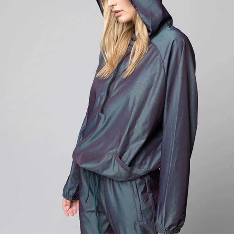 wholesale men unisex designers sweatsuit jogger tracksuit custom logo windbreaker nylon designers reflective tracksuits