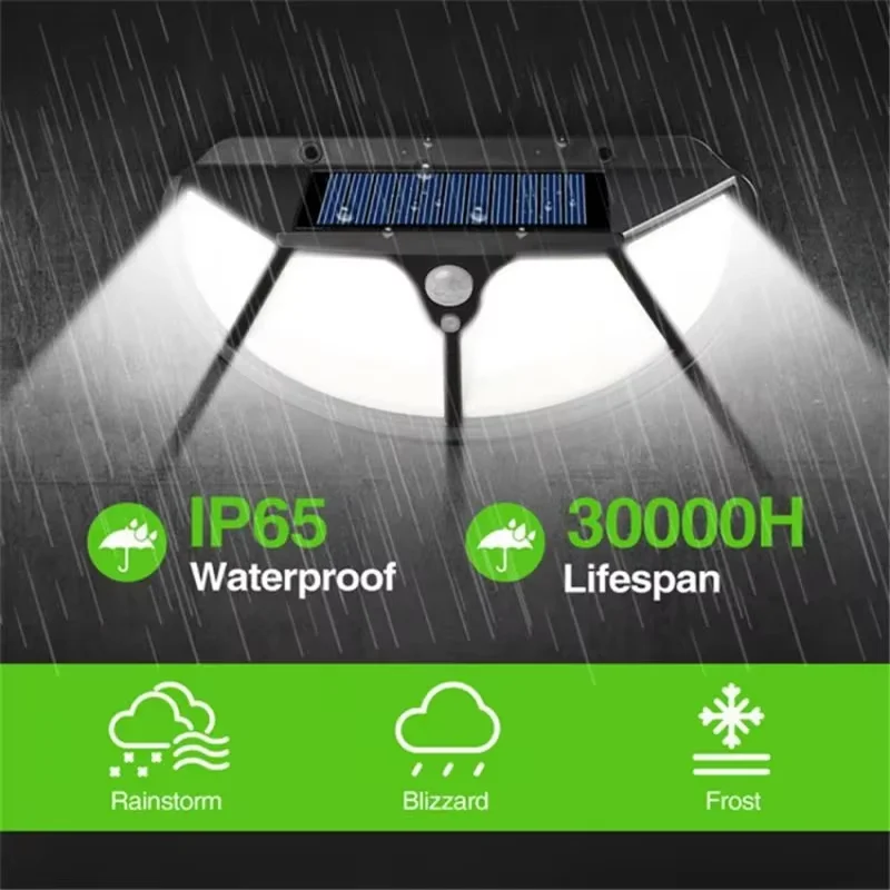 New Type Waterproof LED Solar Panel Power Passive Infrared Motion Sensor Outdoor Motion Sensor Led Solar Wall Light