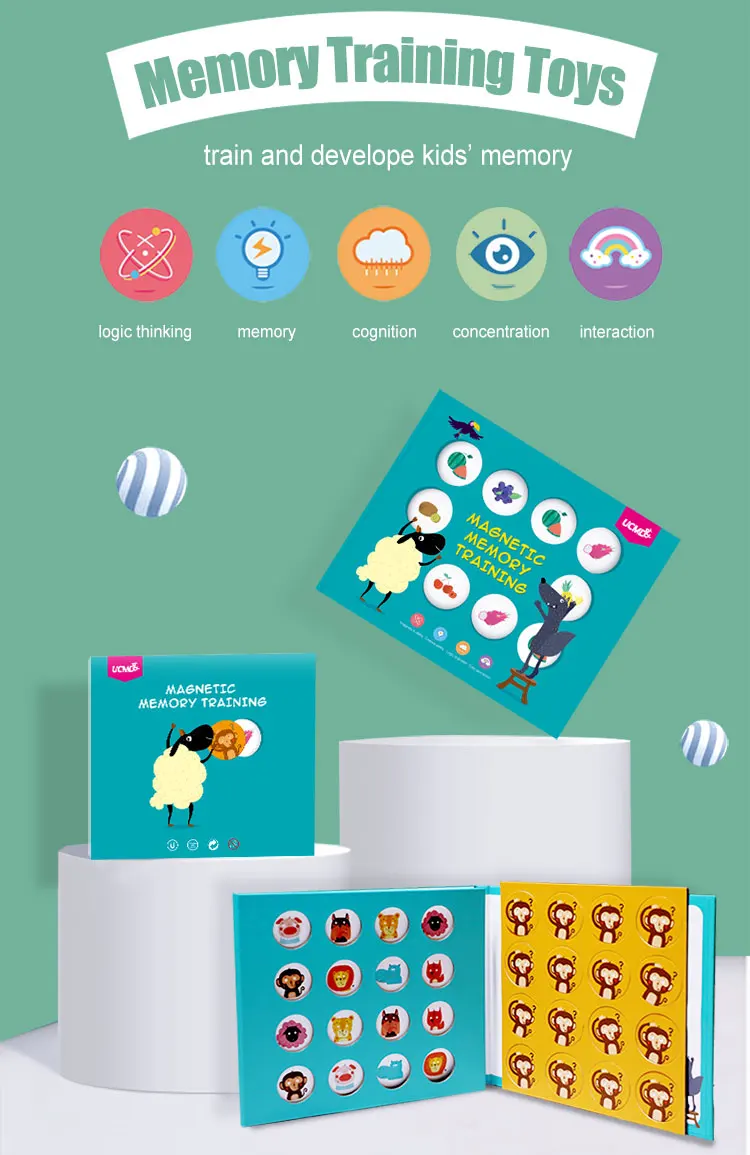 2021 Hot Selling Montessori memory Training game to teach toddlers to learn toy puzzles