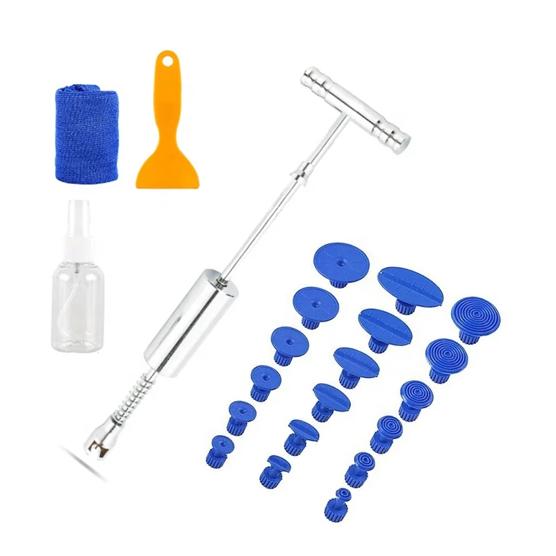 Hail Removal Tool Durable 18pcs Puller Tabs Painless Dent Repair Car Repair Supplies T Bar Puller Practical Tabs Slide
