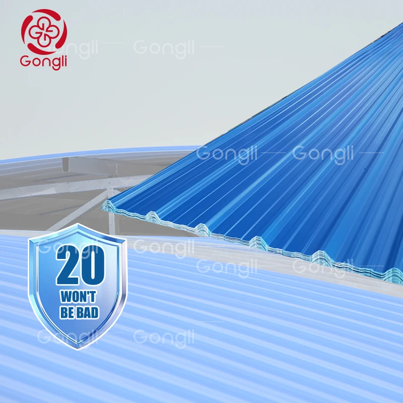 Heat insulation 25 year warranty pvc sheet white plastic resin roof tejas  pvc rainwater roof tile