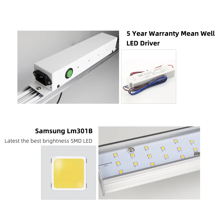 
Aluminum Cased Warm white growlights 140pcs chips lm301b led grow light for indoor plant 