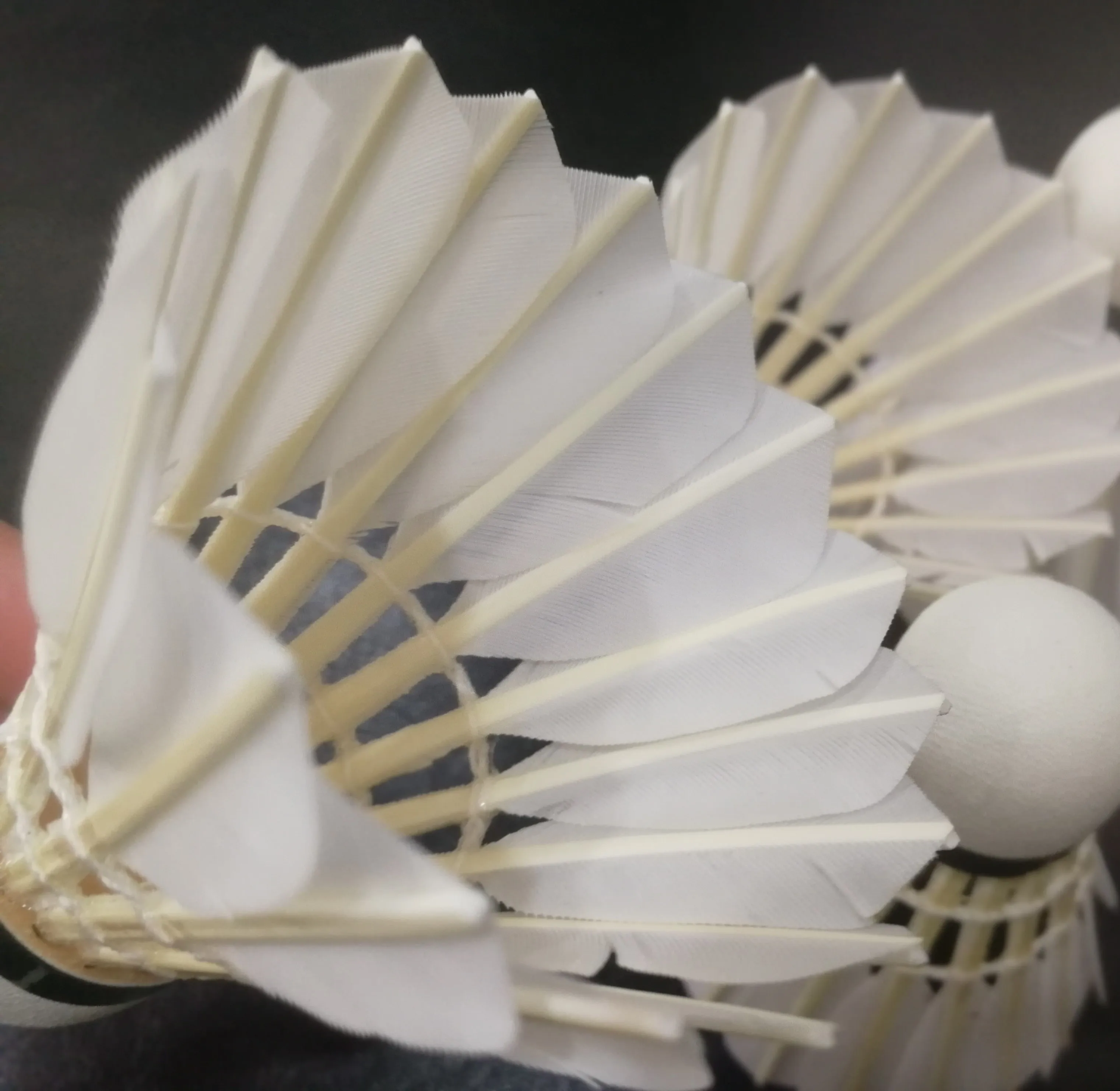 
lingmei brand most durable goose feather badminton shuttlecock 