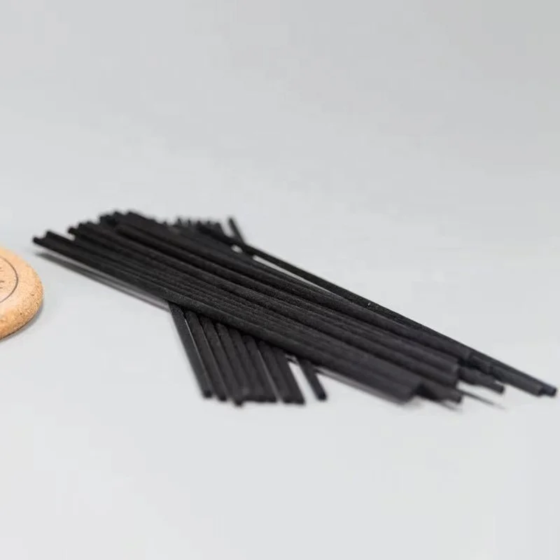 Wholesale Household Eco Friendly Fragrance Custom Reed Diffuser Bagged Black Fiber Sticks Home Fragrance Decoration
