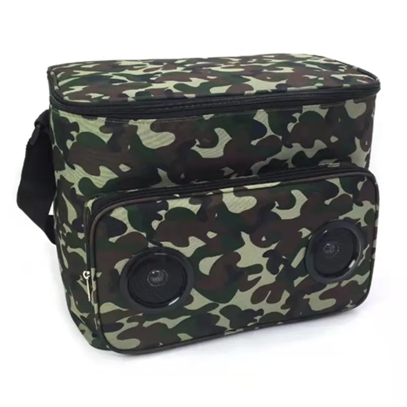 New outdoor Camping insulation cold picnic bag with Blue tooth sound speaker ice bag factory