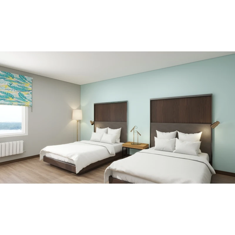 Hospitality Furniture New Design Hilton Tru Bedroom Sets Furnishing Modern Soft Wooden Bed Room Hotel Project Manufacturer