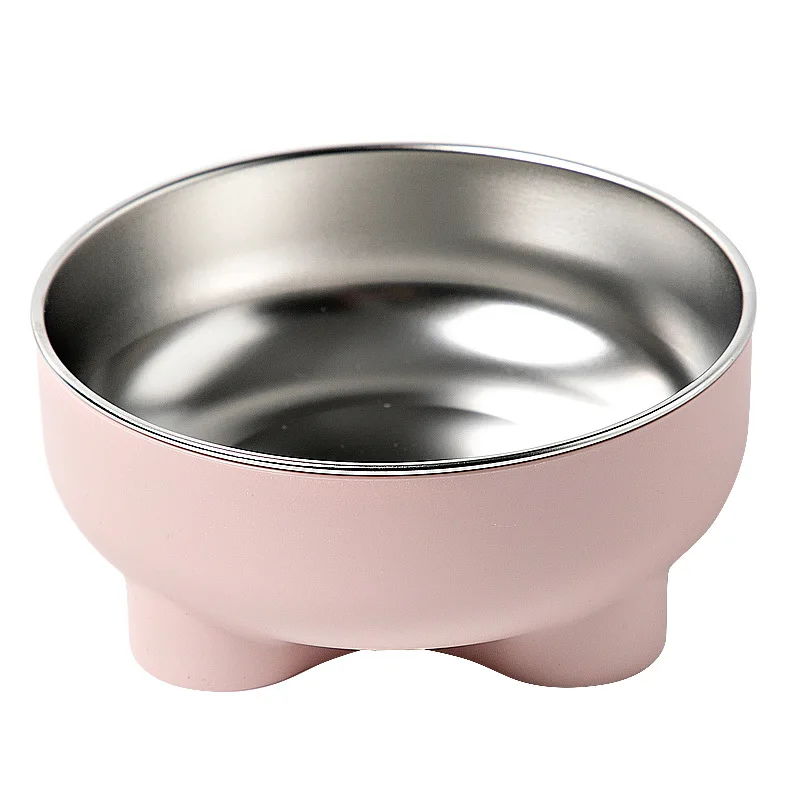 2024 new pets products colorful bowl stainless steel dog cat 16 oz pet bowl with double stainless steel bowls for multi pets