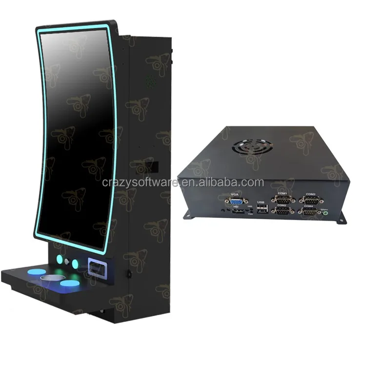 2024 New Released Wall Mounted 43 Inch Curved Touch Screen Arcade Multi Skill Game Machines with Nudge Game