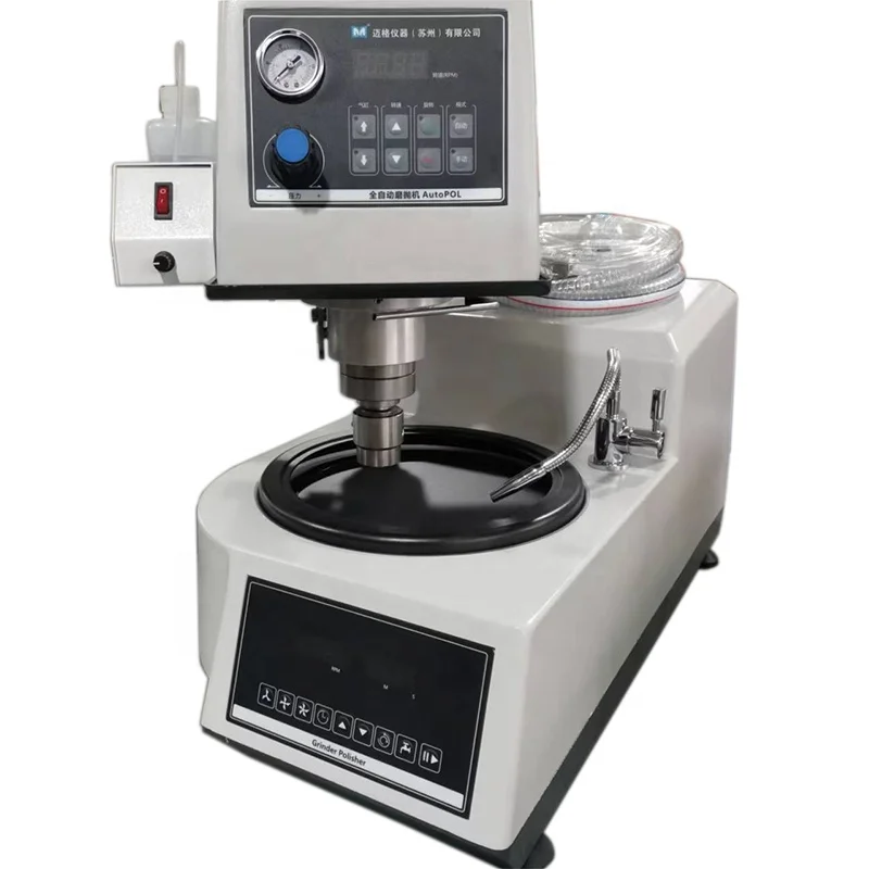 Пневматическая лабораторная металлошлифовальная и фальцевальная машина металлографическая шлифовальная полировальная