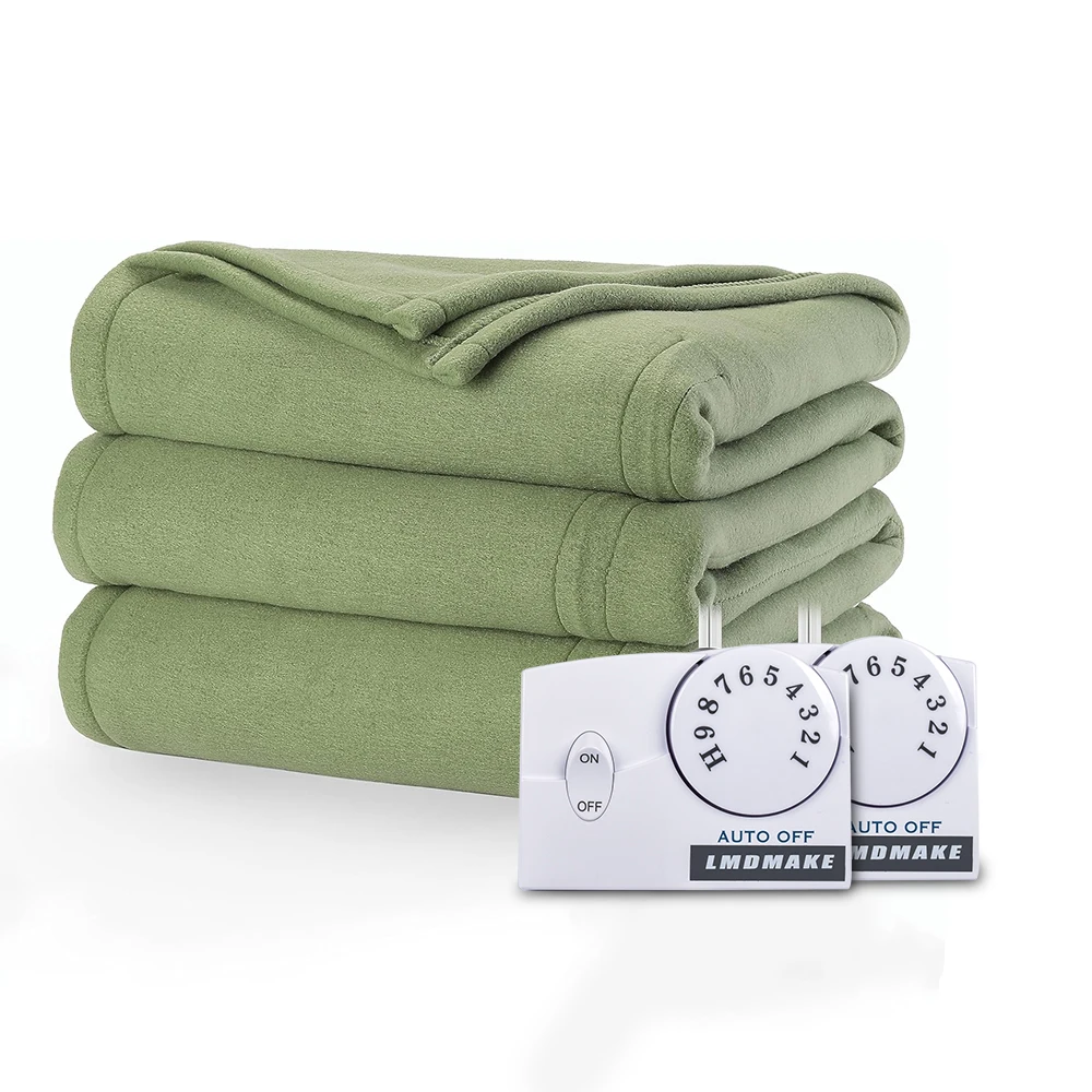 Royal Ultra Walnut Heated Personal King Size Blanket Cozy-Warm Adjustable Heat Settings Mattress