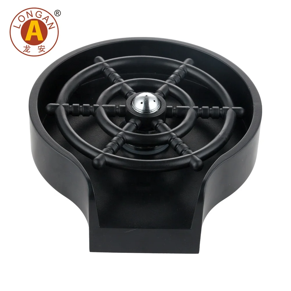 Custom Logo Counter Top Pitcher Sink Automatic Cup Washer Glass Rinser Cleaning for Machine Bar Accessories