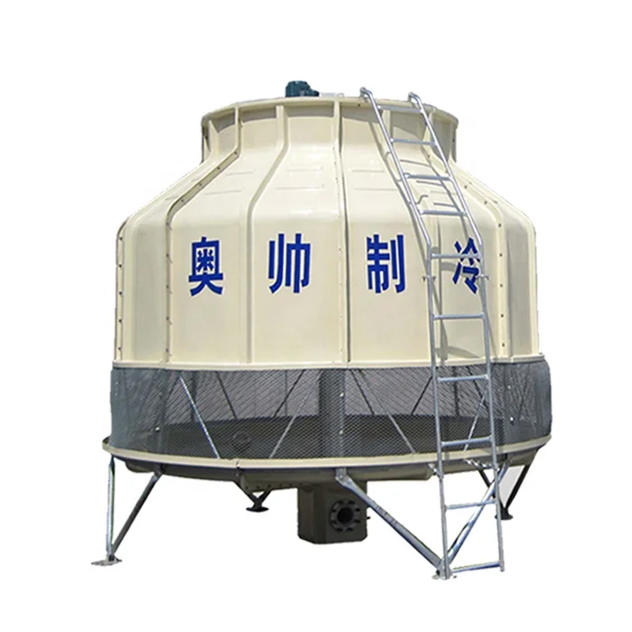 High Temperature Industrial Round FRP Cooling Tower For Water Chiller