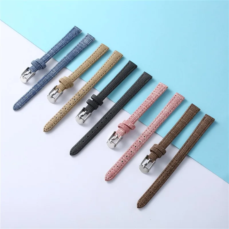 Ковбойские тонкие часы strap10mm 12mm 14mm 16mm 18mm 20 mm 22mm кожаный браслет аксессуары ремешок для одежды
