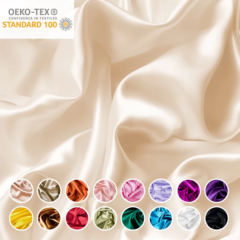 OEKO-TEX100 оптовая продажа 16/19/22 мм 100% шелковой ткани 6A сорта шелк тутового шелкопряда ткань для наволочки для подушек и одежды