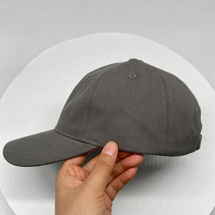 Wholesale outdoor sport blank dad cap adjustable leather strap plain baseball hat
