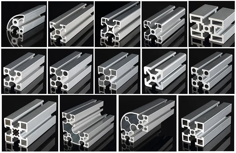 4545 Алюминиевые экструзионные профили, каркас, щель 45x45, пользовательские экструдированные анодированные промышленные алюминиевые профили