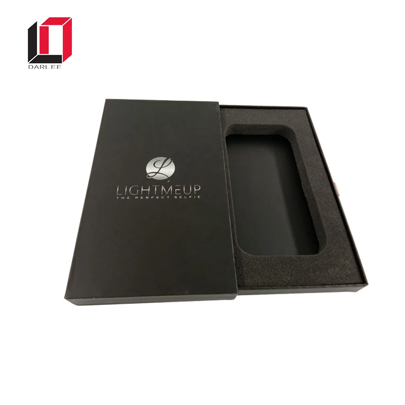 
Luxury wholesale slide open mobile phone cover packaging cellphone box with EVA insert 