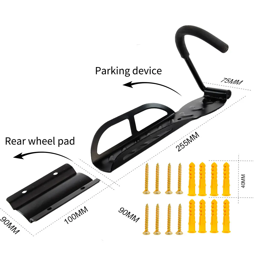 Garage Wall Bicycle Bike Storage Rack Mount Hanger Hook Holder with Screws