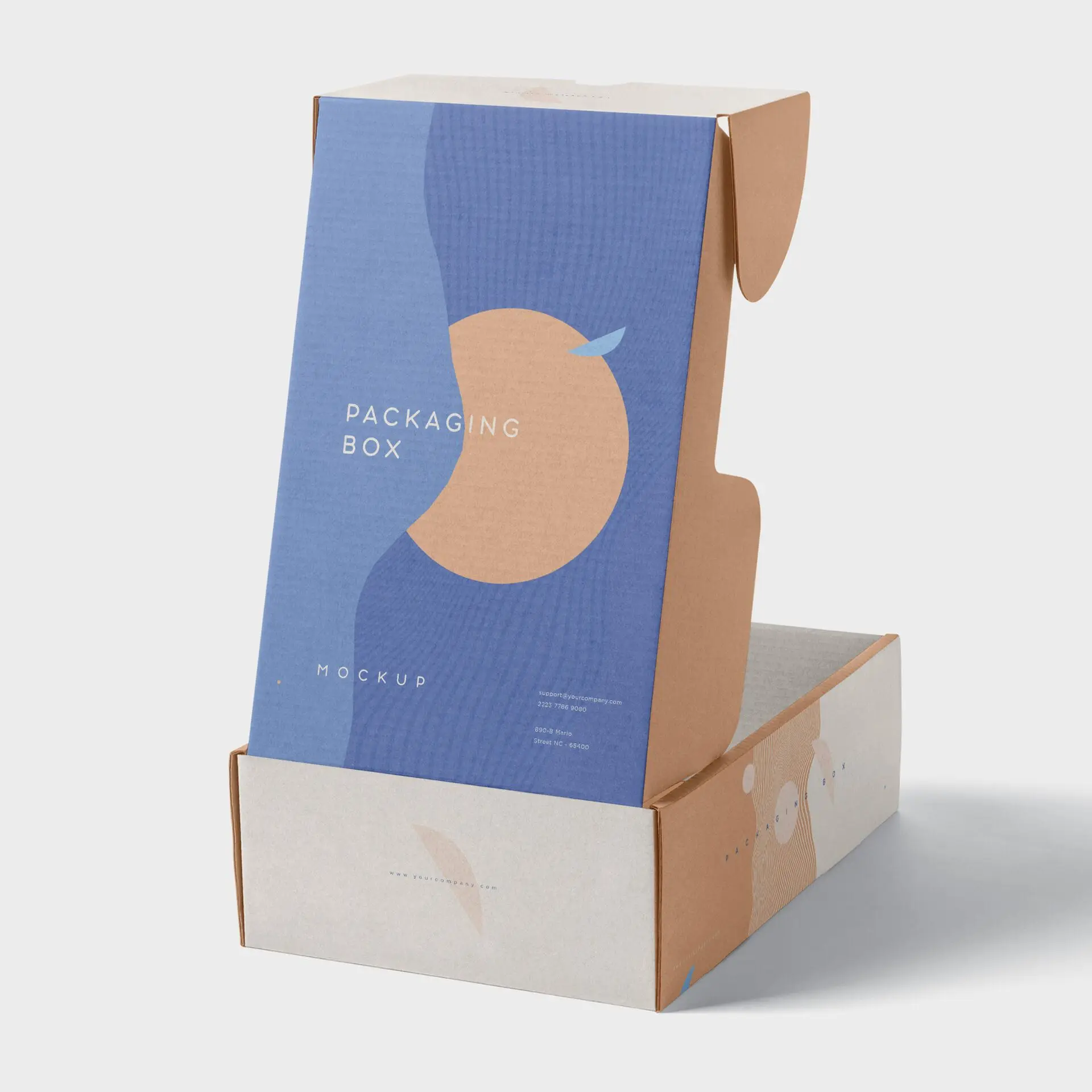 Shoes and Clothing Packaging Corrugated Box Foldable Packaging Box with Custom Logo Printed