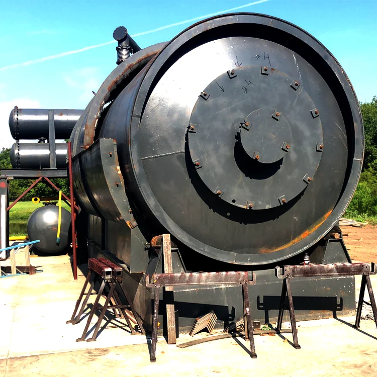 Non-pollution waste tyre pyrolysis machine to Diesel Oil and Gasoline