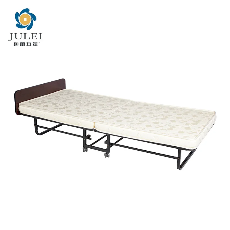 Wholesale OEM ODM Iron With Storage folding beds for adults double steel folding bed