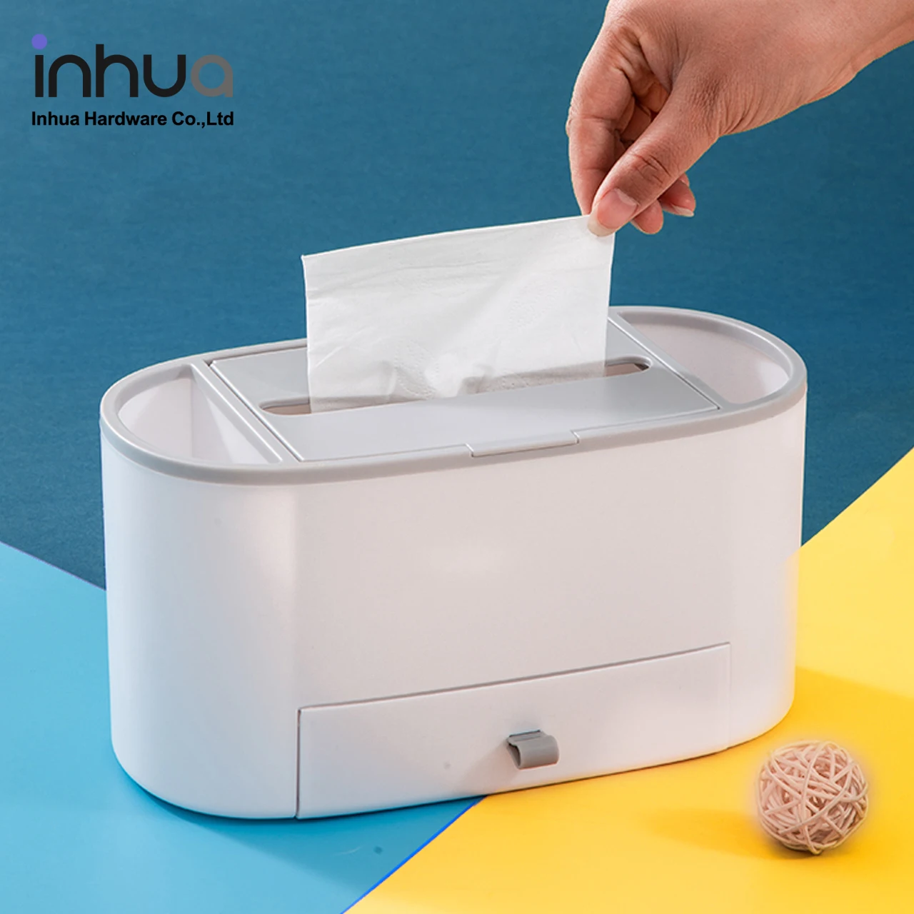 
Factory direct fashion simple storage tissue box household ABS tissue box desktop storage paper towel box 
