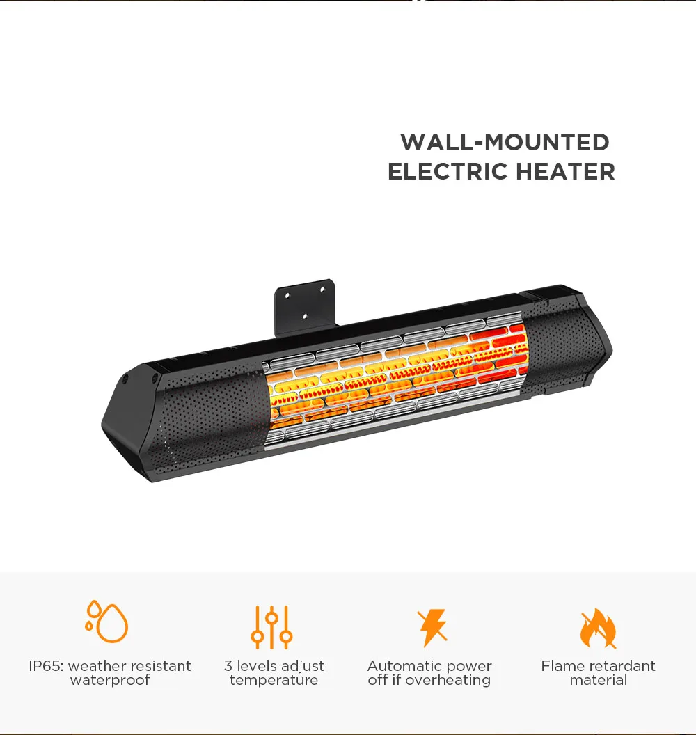 Indoor Electric Room Heater Infrared Outdoor halogen patio heater