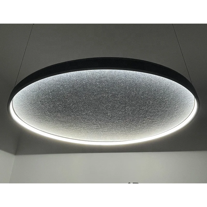 Circle Aluminum LED Extrusion in black Round Led Profile for Pendant aluminum profile led strip light
