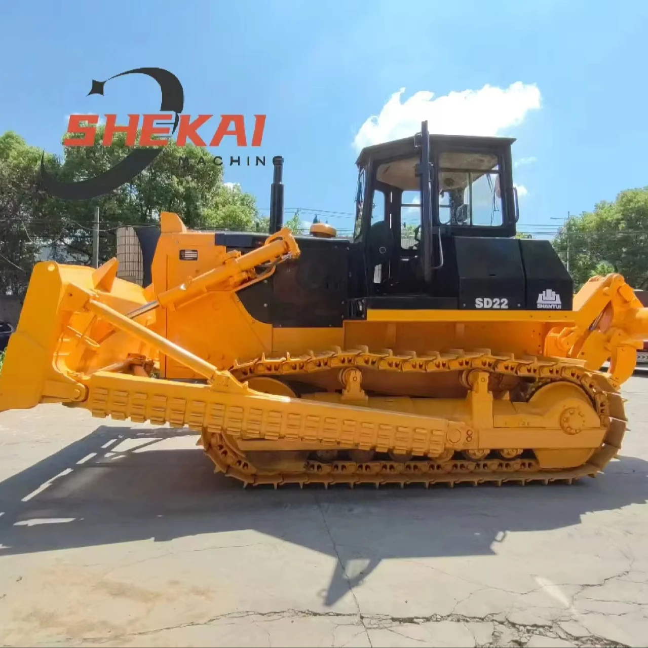 Good quality high efficiency low price SHANTUI used crawler bulldozer SHANTUI SD22 in stock