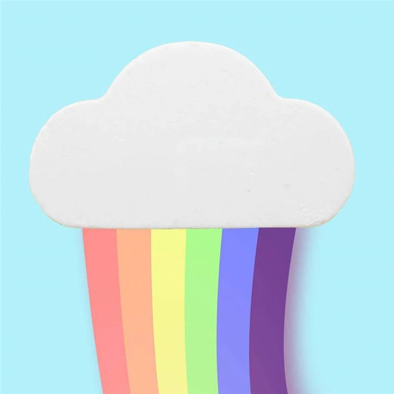 Custom Packing 100% Natural Ingredients Spa Colorful Cloud Rainbow Bath Bomb for Bubble