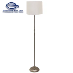 Chinese Wholesale Contemporary White Fabric E27 Halogen Bulbs Design Residential Modern Metal Floor Lamp