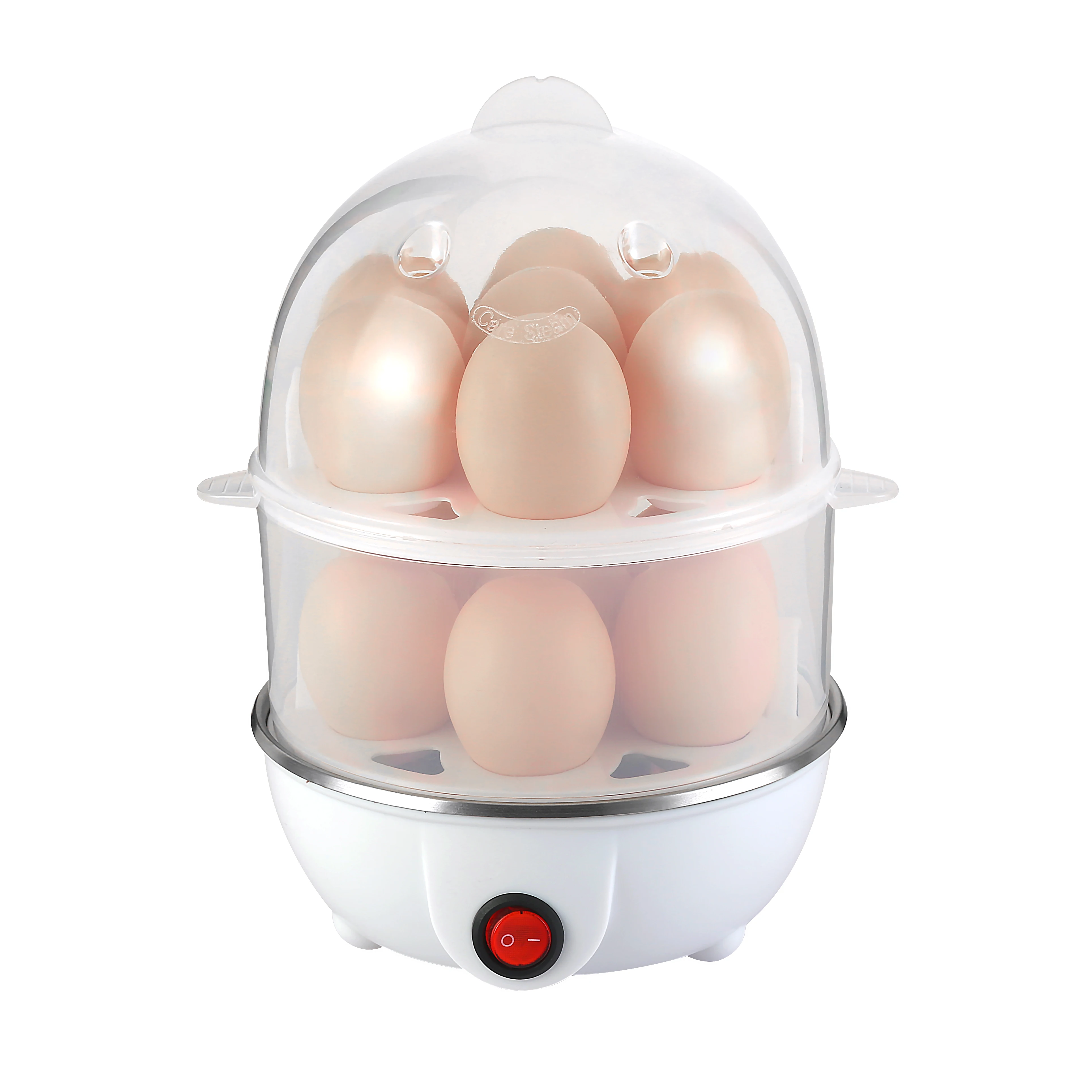 Automatic Mini Egg Cooker Machine Electric Stainless Steel Boiler Deluxe Rapid Egg Cooker
