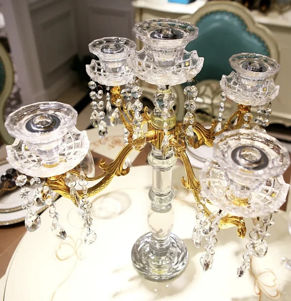 Supply Ball Trumpet Gold Flower Stand Wedding Decoration