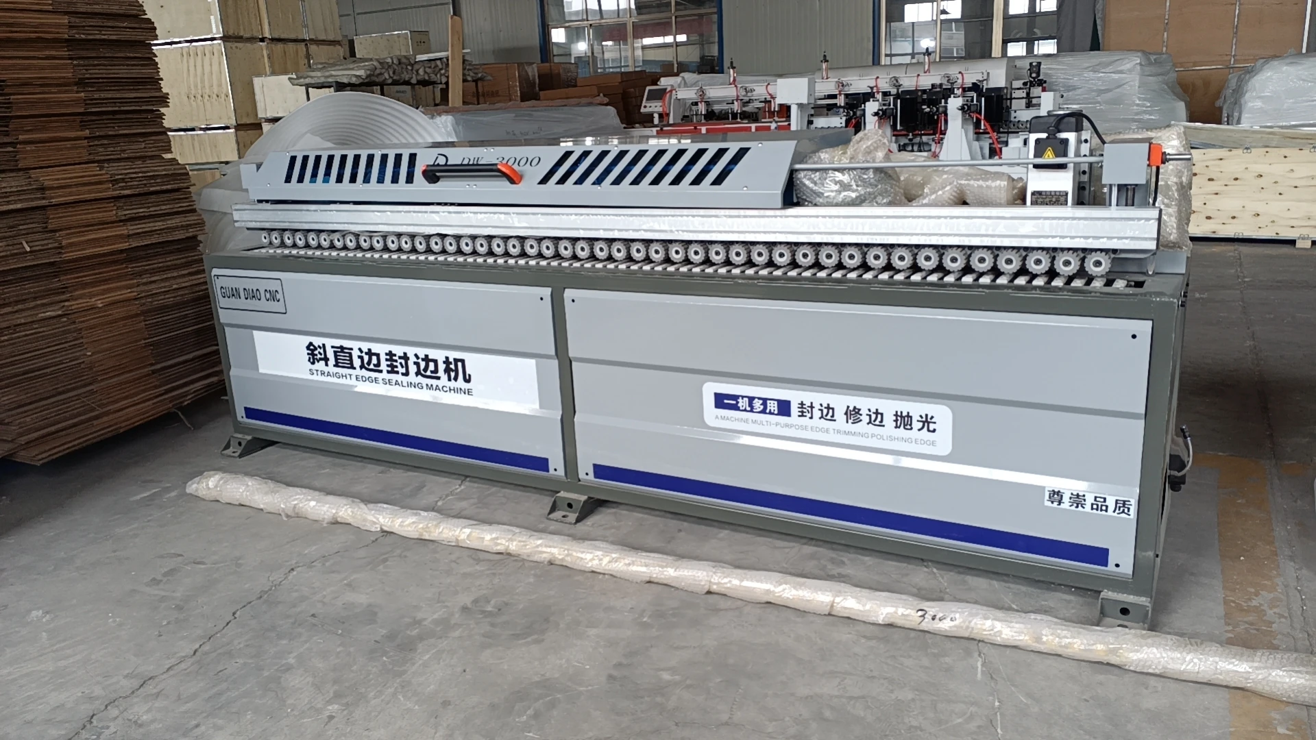 Plywood Furniture Automatic Edge Banding Machine PVC MDF Edge Bander 45 Degree Bevel Straight Edge Banding Machine