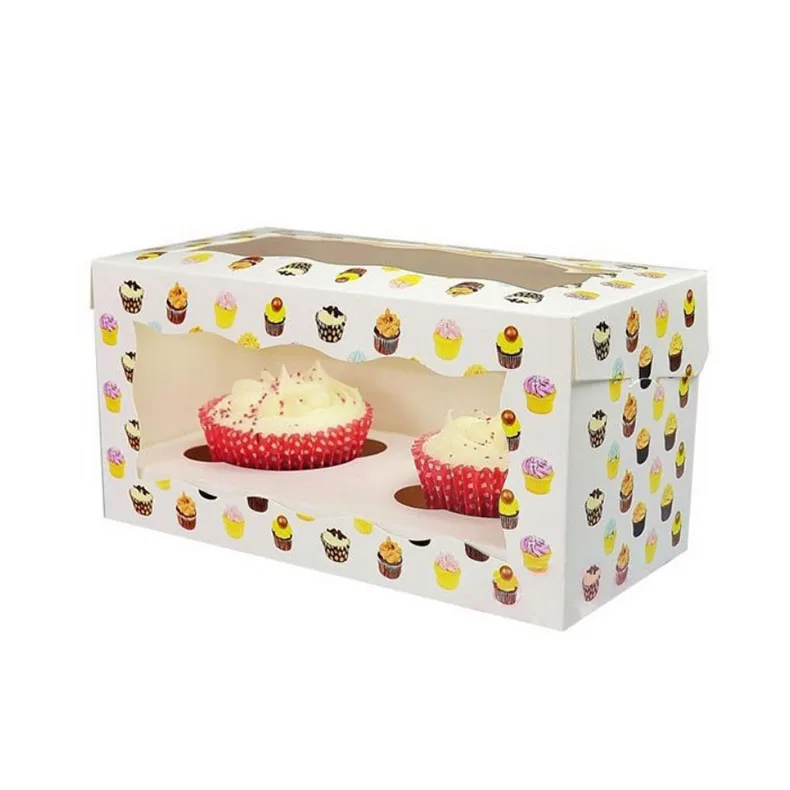 Pinks Sale Small Boxes for Cupcakes Wholesale Cupcake Box Rose Gold Square Shape Christmas 12 Holes in Bulk White Food Foldable