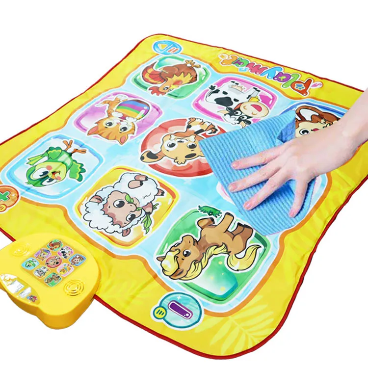 Multifunctional Educational Musical Dancing Challenge Playmat Toy Electronic Animal Piano Dance Mat For Girls