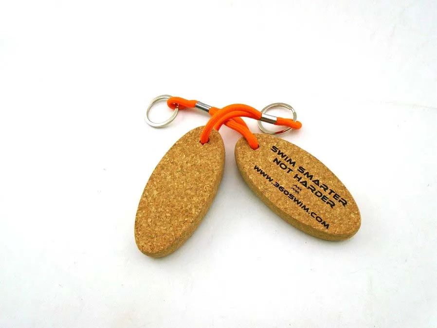 custom logo 50mm 35mm round 3d ball key ring with cork ball key ring holder cork wood keychain cork keychain