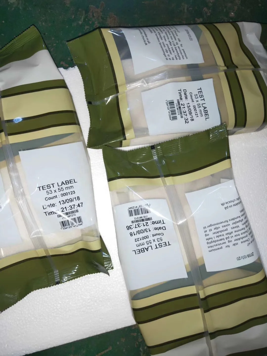 industrial desktop resin thermal transfer printer for labels sticker barcode coding