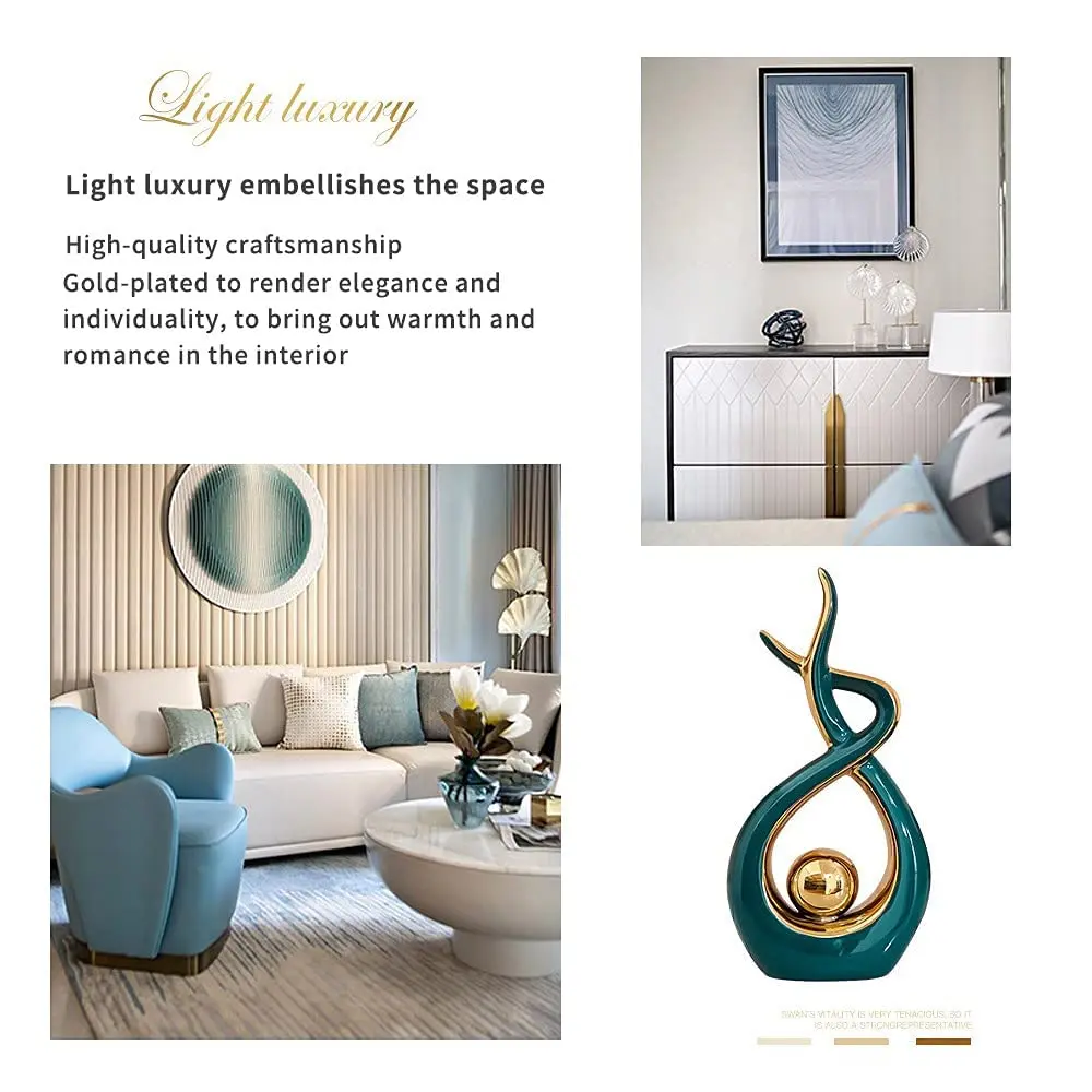 Home Decor Modern Abstract Art Resin Statue Table Decorations for Dining Room Living Room Office