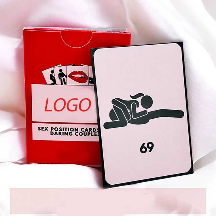 Customizable Adult Poker Playing Cards Printed Sexual Action Entertaining Educational Paper Game Cards Bedroom Commands Logo