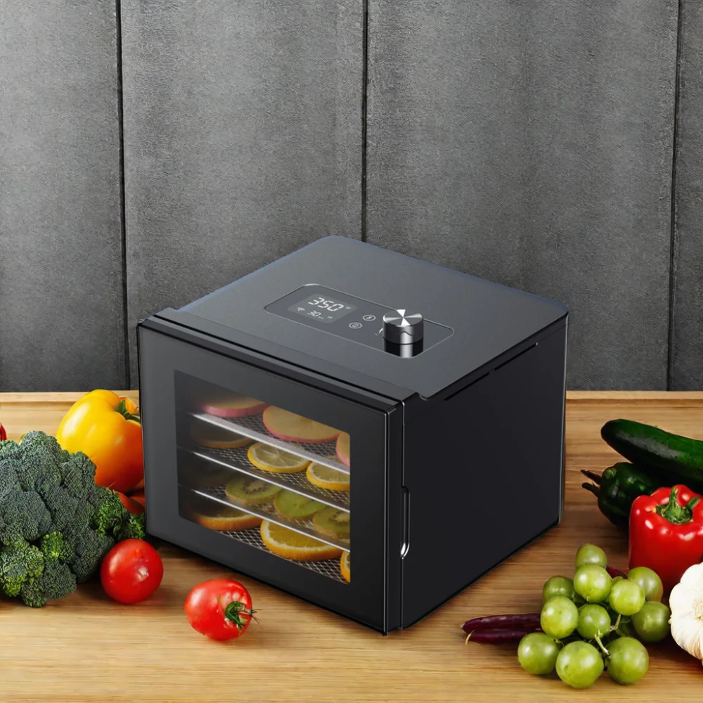 Mini Electric Food Dryer for Beef Jerky Fruits Vegetables Meat Plastic Trays Household Kitchen Use