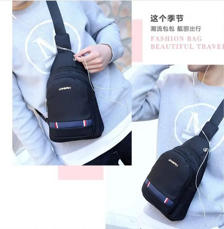 Factory directly sale waterproof chest crossbody bag men sling bag