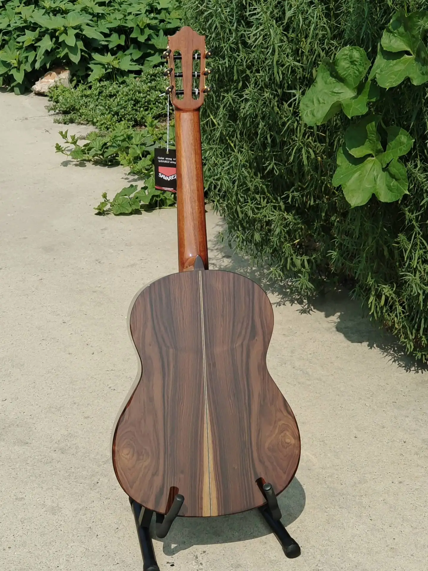 Aiersi brand Solid Top Santos Wood Spanish Classical Guitar with Imported Solid Swiss Spruce top Laminated Santos back
