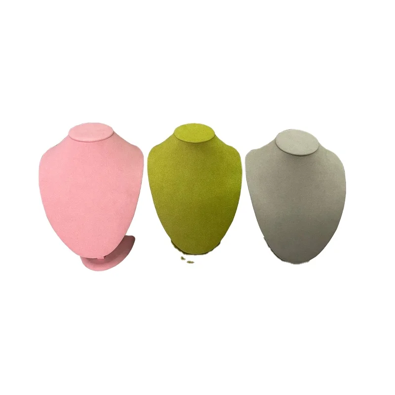 colorful micro fiber mannequin jewelry display