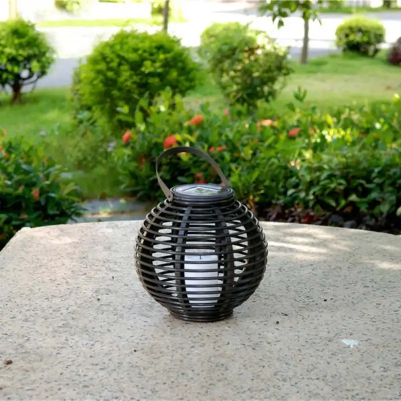 Solar Flashing Flame Light Outdoor Landscape Decorative Light Solar Lantern Hanging Light Dancing Flame