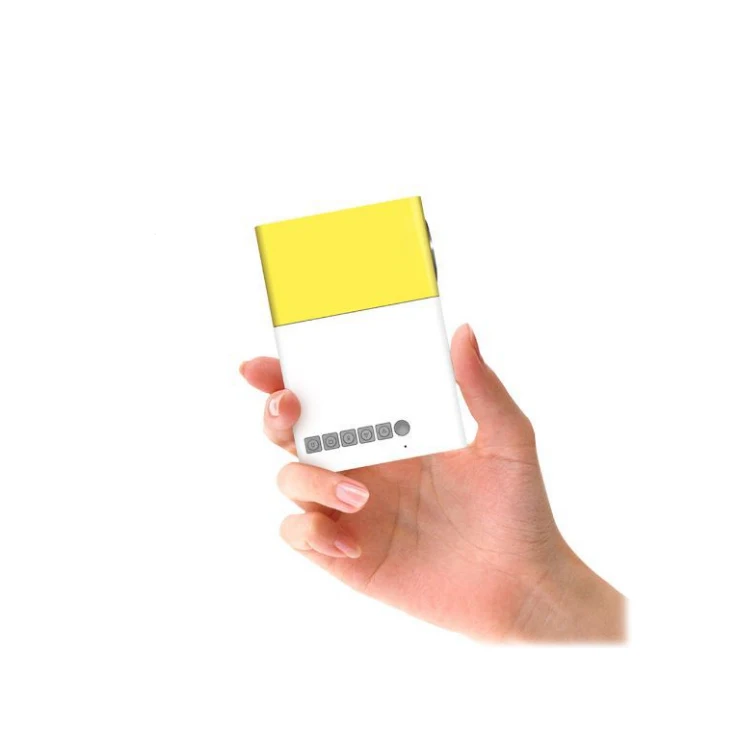 Indasina Wireless Home Theather Yg300 Portable Smart Video Built-in Audio Yellow Lcd Led Android Mini Projector